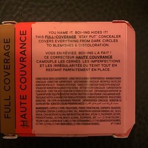 Benefit concealer color of the full coverage is a mocha, dark brownish concealer